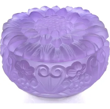 Dóza na potraviny Bohemia Crystal Dóza s víčkem Slunečnice - Alexandrit