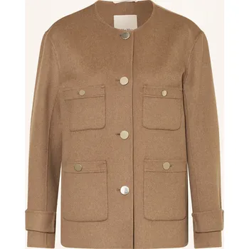 Dámský kabát S Max Mara Dámský Kabát Alba, světle hnědá, 36