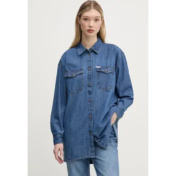 Pánská košile Džínová košile Guess Jeans W5RH89.D5M84 modrá 55J, vel. S