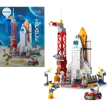 ostatní stavebnice Mamido Stavebnice vesmírná raketa 494 dílků MT1127