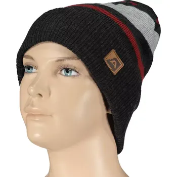 Čepice Zimní čepice ALPINE PRO BAKARNE UHAS051 ČERNÁ/ČERVENÁ M