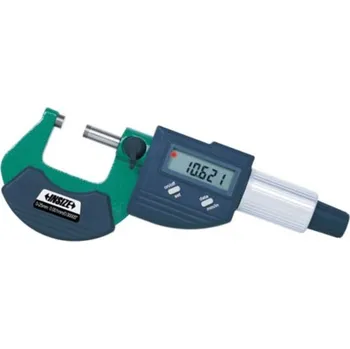 Digitální mikrometr vnější (základní typ) s výstupem dat INSIZE 3102 Rozsah: 0-25 mm, Typ: Se třecím bubínkem