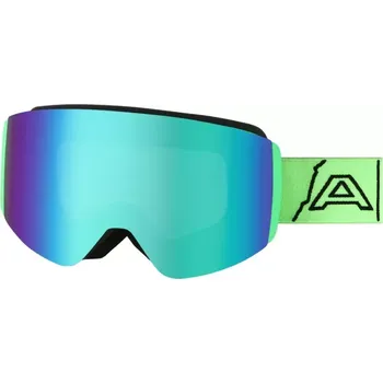 Dětské lyžařské brýle ALPINE PRO GROWO A ZELENÁ unisize