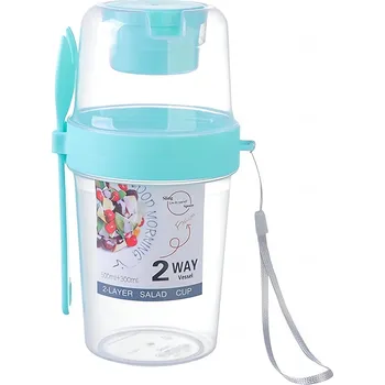 Svačinový box Pronett XJ5413 Kelímek na svačinu 18 x 8 cm modrý