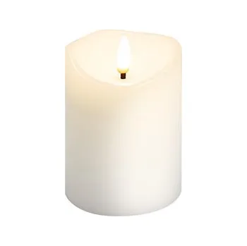 Žárovka goobay Vosková LED svíčka, bílá, 7,5 x 10cm (77774) - 40.92.0544