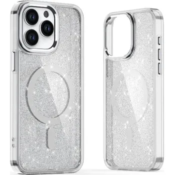 Hurtel Glitter Case MagSafe kompatibilní pro iPhone 17 Pro - poloprůhledný