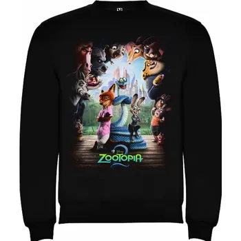 Dívčí mikina Dětská mikina přes hlavu Zootropolis Velikost: 86/92 - 1 až 2 roky