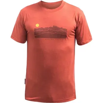 Pánská móda Funkční tričko Sensor Merino Active Sunrise terracotta S