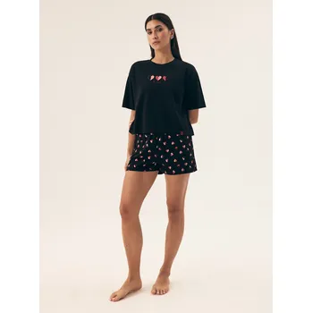 Dámské pyžamo Henderson pyžamo dámské 42649 Necesito - černá, S