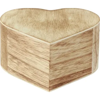 Dřevěná krabička HEART SHAPE