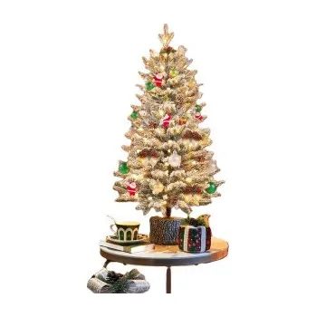 Vánoční stromek Umělý vánoční stromeček se světly 411368 green 2ft, 92 cm - A YAHEETECH