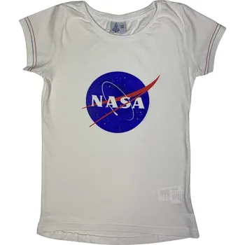 Dívčí oblečení Eplus Dívčí tričko - NASA bílé Velikost - děti: 140