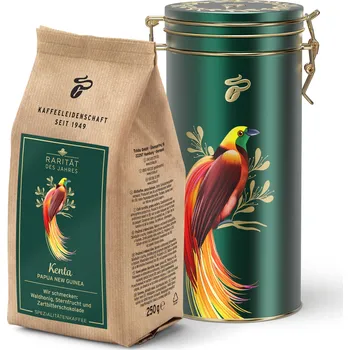Káva 541093 - Tchibo - Raritní káva »Kenta Papua Nová Guinea« včetně dózy na kávu − 250 g zrnkové kávy - Intenzita: 4/6
