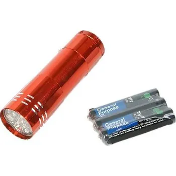 Svítilna Verk 08013 Mini 9 LED baterka + 3x AAA