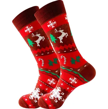 APT BQ92A Vánoční ponožky vel. 37 - 44 červené