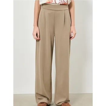 Dámské kalhoty Sinsay - Kalhoty wide leg - hnědá - 247FK-84X - 247FK-84X-XS