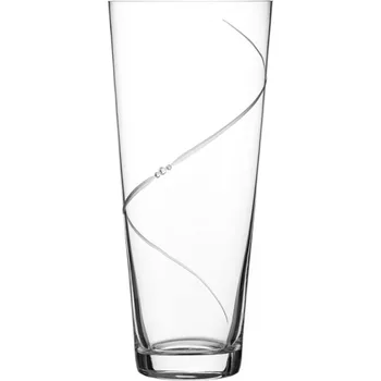 Váza Diamante křišťálová váza Silhouette City s krystaly Swarovski 30cm