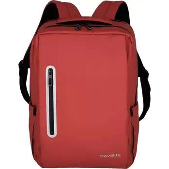 Městský batoh Travelite Basics Boxy backpack Red 19 L TRAVELITE-96341-10