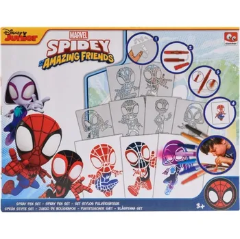 kreativní sada Spidey Sada Spray Pen - Malování fixami ve spreji - 2012182