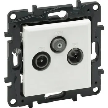 Elektrická zásuvka Legrand Niloé Step TV/R/SAT Zásuvka anténní hvězda koncová bílá