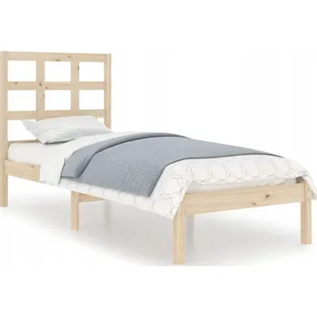 Postel Čalouněná postel Greatstore 90x200 cm, odstíny hnědé