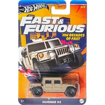 autíčko HOT WHEELS RYCHLE A ZBĚSILE HW DECADES OF FAST 5/5 HUMMER H1
