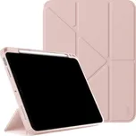 UNIQ Moven pouzdro s origami stojánkem a prostorem na Apple Pencil pro iPad 10,9" (2022) / 11" (2025) - růžové