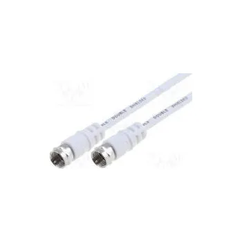 Audio kabel Kabel 2,5m F vidlice,z obou stran stíněný, dvojnásobně bílá