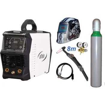 Svářečka ALFA IN PERUN 160 T HF + zem + TIG hořák 8m + kukla + ventil + lahev