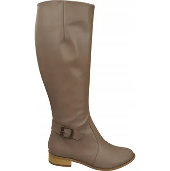 Dámské kozačky Elitabut Dámské kozačky po kolena, plochý podpatek, velikost 44