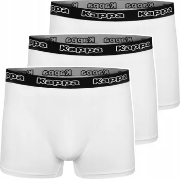 Pánská móda K1211 vel. XXL PÁNSKÉ ORIGINÁLNÍ BOXERKY KAPPA PREMIUM 3-balení BÍLÉ