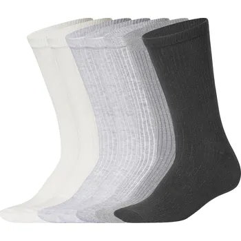 Dámské ponožky esmara® Dámské ponožky s BIO bavlnou, 7 párů (bílá/šedá/černá, 35-38)
