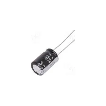 Kondenzátor Kondenzátor elektrolytický THT 330uF 35VDC Ø10x16mm ±20%