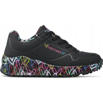 Dívčí tenisky Dětské tenisky Skechers Uno 314976L-BKMT vel. 33