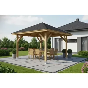 Pergola Dřevěná pergola Altán Kréta 300x300