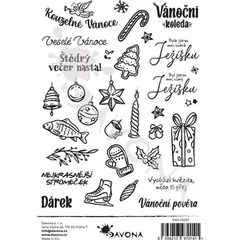 samolepka HuráPapír Samolepky A5 jednobarevné - Vánoce 3