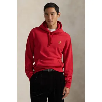 Pánská mikina Bavlněná mikina Polo Ralph Lauren 710P08095 červená 33X, vel. XL