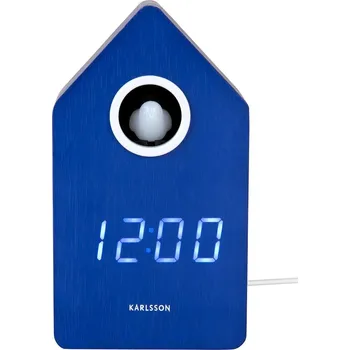Hodiny Kukačkové hodiny Karlsson Cuckoo LED 16 cm KA6070BL námořnická modř 59X