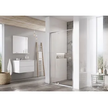 RAVAK Sprchový kout Ravak Pivot PDOP2/PPS/PPS 100x80 třístěnný, satin/transparent 03GA0U00Z1;90G40U00Z1;90G40U00Z1
