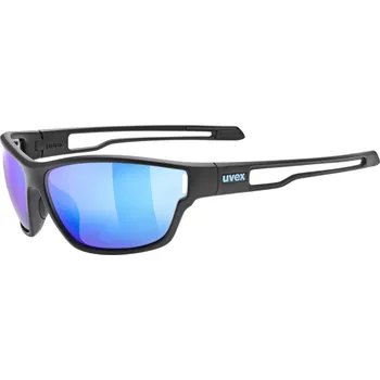 Sluneční brýle UVEX BRÝLE SPORTSTYLE 806 BLACK MATT/MIR.BLUE (S5330872214) (UVEX BRÝLE SPORTSTYLE 806 BLACK MATT/MIR.BLUE (S5330872214))