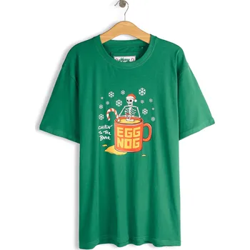 Pánské tričko GATE Bavlněné tričko s vánočním potiskem S 525-0171/459