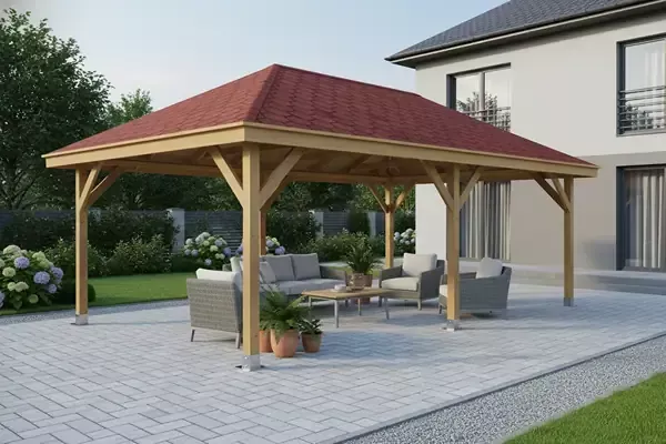 Dřevěná pergola Altán Viktoria XXL 390x640