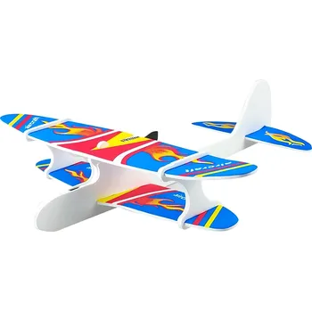 RC model letadla Verk 18264 Pěnové Házecí Letadlo RGB, USB modré