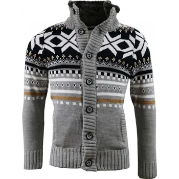 Pánský svetr CARISMA svetr pánský 7011 norský tmavě šedá 5XL