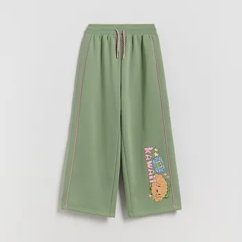 Reserved - Tepláky s potiskem Boffie & Poko - světle zelená - 781HE-70X - 781HE-70X-164