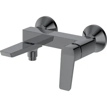 Aqualine FLERY nástěnná vanová/sprchová baterie, otočné ramínko, gun metal - FY010GM