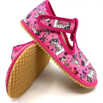 Chlapecké bačkory Bačkory Beda - Crazy Unicorn úzký kotník (BFN 170020 W) 33, Vnitřní délka boty: 21,7 cm, Vnitřní šířka boty: 8,3 cm