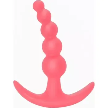 Bubbles Pink – anální kolík (růžový) (Anální kolík Bubbles Pink – silikonový plug s bublinovým tvarem)