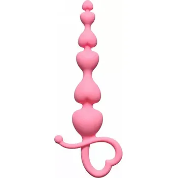 Anální kuličky Beginners Beads Pink – růžové kuličky pro začátečníky (Beginners Beads Pink – jemné anální kuličky pro začátečníky)