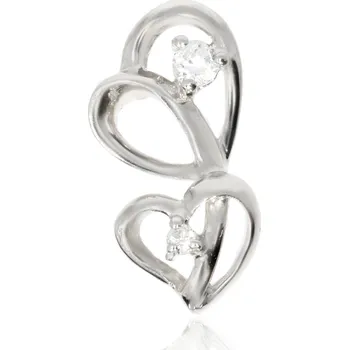 Přívěsek Zlatnictví Helios Přívěsek srdíčka stříbrný